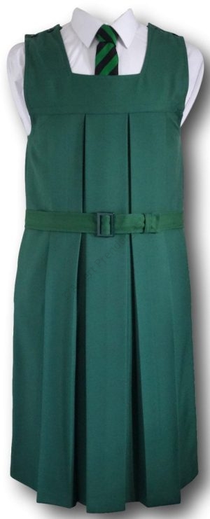 Traditional Bottle Green Box Pleat Gymslip