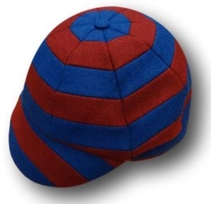 The 'Just William' Cap in Royal Blue & Maroon