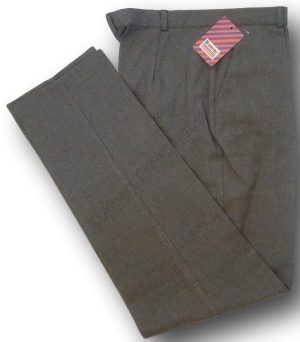 Light Grey Long Trousers With Belt Loops
