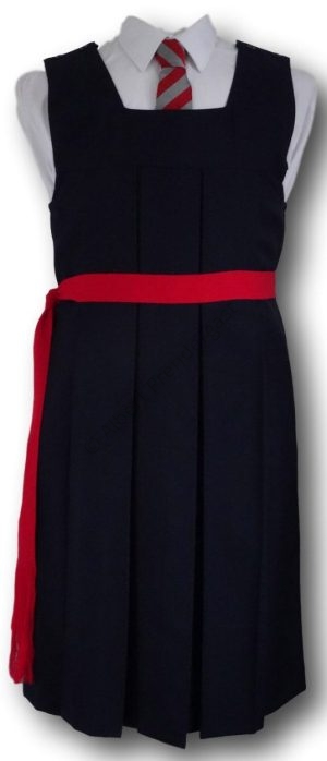 Traditional Navy Blue Box Pleat Gymslip