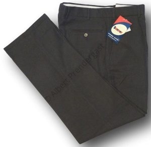 Mid Grey Long Trousers With Rear Pocket & 6 Belt Loops