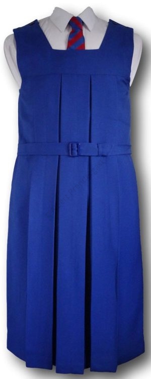 Traditional Royal Blue Box Pleat Gymslip
