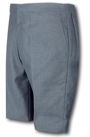 Exclusive - 'David Luke' Grey Bermuda Polyester Shorts With A White Lining