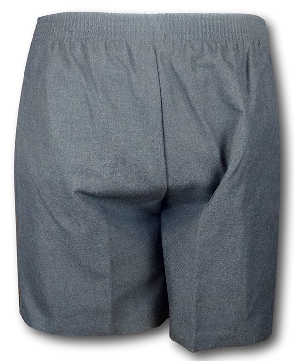 Exclusive - 'David Luke' Grey Classic Polyester Shorts With A White ...
