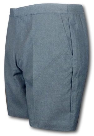 Exclusive - 'David Luke' Grey Classic Polyester Shorts With A White Lining