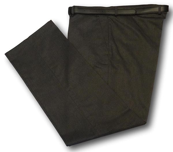 Mid Grey Long Trousers With Rear Pocket & Belt Loops. Available Up To A ...