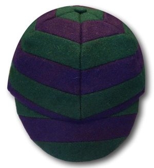 The 'W.G. Grace' Cap In Purple & Green