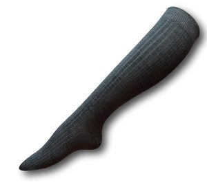 Knee Length Straight Pull Grey Socks