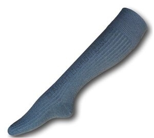 Knee Length Cotton Grey Socks With No Trim
