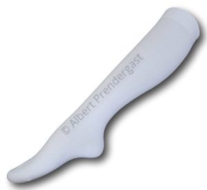 Knee Length Straight Pull White Socks From Hong Kong. UK Size 7-8