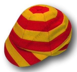 The 'Just William' Cap in Red & Yellow