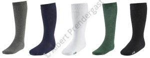 Cotton Rich Straight Pull Knee Length Socks In Many Colours