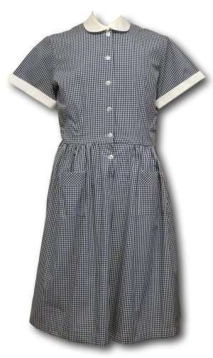Traditional Royal Blue Gingham Summer Dress