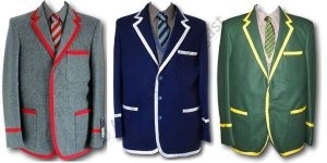 Bespoke Wool Flannel School Uniform Blazer