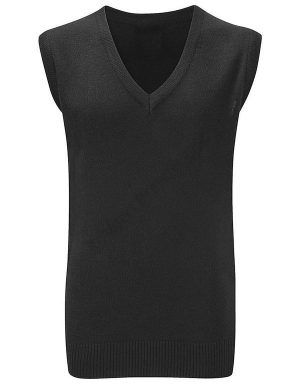 Black Cotton Slipover / Tank Top