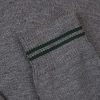 Grey 'V' Neck WOOLLEN School Uniform Jersey With Bottle Trim At The Neck Line, Cuffs & Welt - Image 2