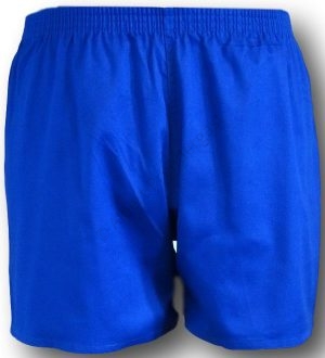 Cotton P.E. Shorts In Royal Blue Or Black