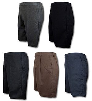 Polyester Viscose & Wool Worsted Short Trousers By 'David Luke'