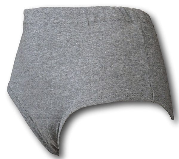 Grey Double Gusset Girls School Knickers by David Luke