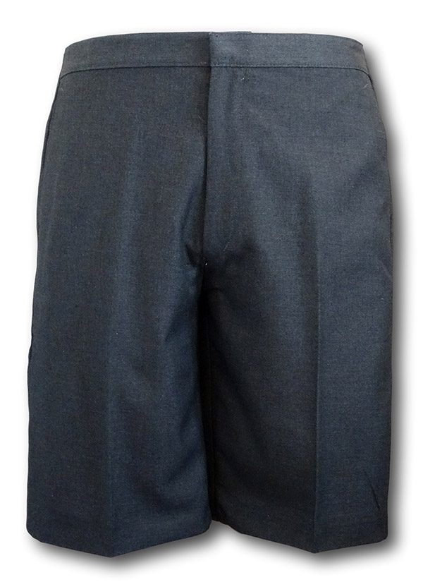 'David Luke' Grey Polyester Viscose Short Trousers. | Albert Prendergast