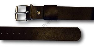 Leather Hat Band With Nickel Buckle Fastening