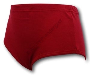 Maroon Double Gusset Girls School Knickers by David Luke