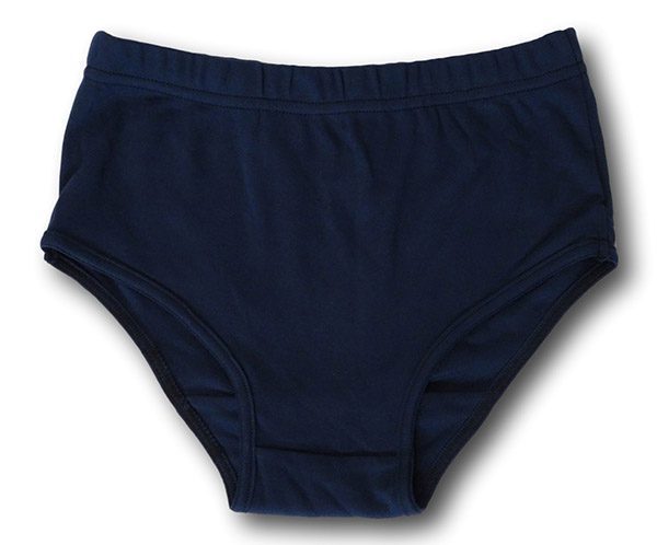 Navy Blue Double Gusset Girls School Knickers by Albert Prendergast