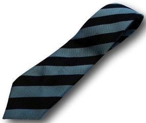 Navy & Saxe Broad Stripe School Tie