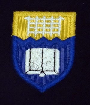 Yellow Royal & White Cap Or Gymslip Badge
