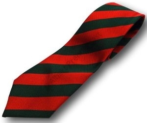 Red & Green Broad Stripe School Tie