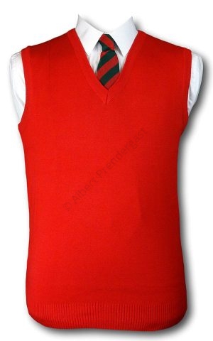 Red Cotton Slipover / Tank Top