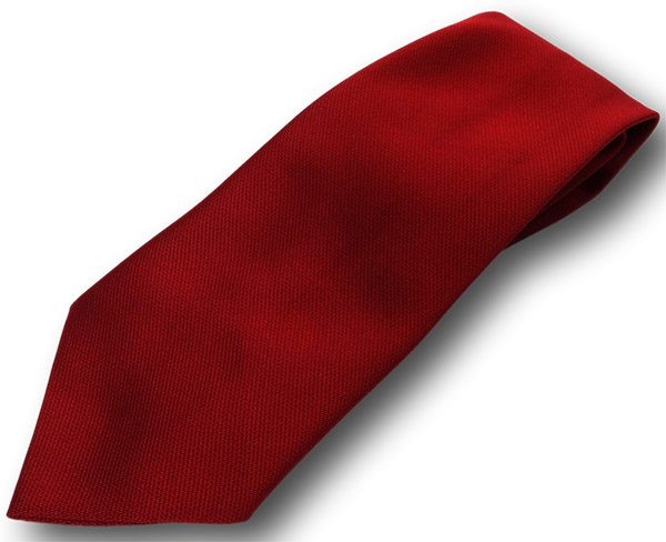 Red Solid School Tie | Albert Prendergast