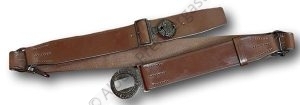 Boy Scout Traditional Leather Belt With 2 Part Cast Iron Buckle