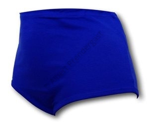 Royal Blue Double Gusset Girls School Knickers by David Luke