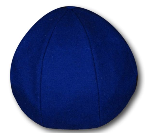 Royal Blue Wool Flannel School Cap - Image 3