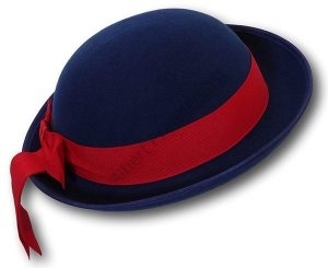 Traditional Girls Royal Blue Felt Hat