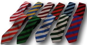 School Ties With Broad Stripes