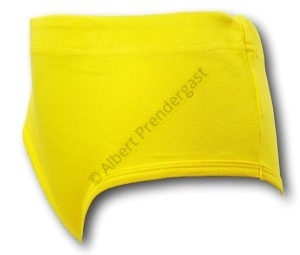 Yellow Double Gusset Girls School Knickers by David Luke