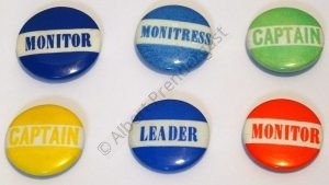 Traditional School Button Badges