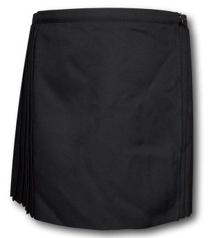 Black Wrap Around & Pleated P.E. & Games Skirt