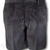 Gunmetal Grey 'Classic' Corduroy Short Trousers With An Elasticated Back By 'David Luke' - Image 2