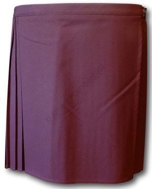 Maroon Wrap Around & Pleated P.E. & Games Skirt