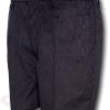 Navy Blue 'Classic' Corduroy Short Trousers With An Elasticated Back By 'David Luke'