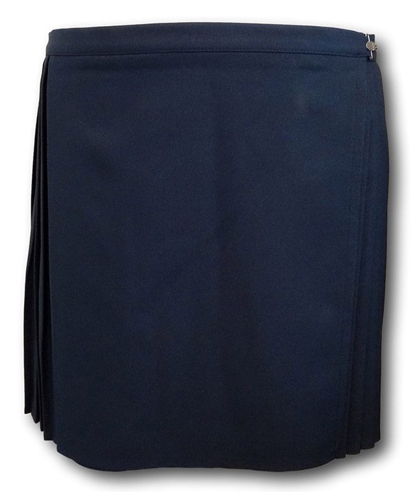 Navy Blue Wrap Around & Pleated P.E. & Games Skirt | Albert Prendergast