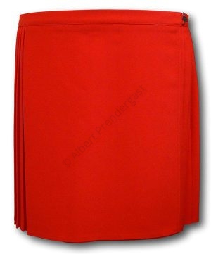 Red Wrap Around & Pleated P.E. & Games Skirt