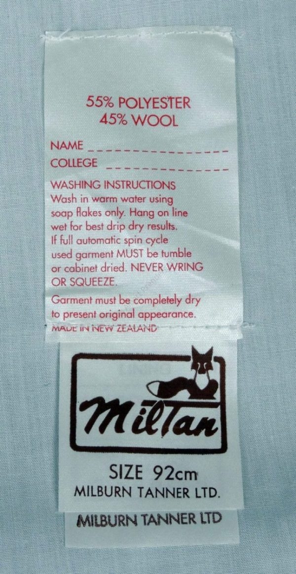 Grey Wool Worsted Short Trousers - 36" - 'Miltan' Brand From New Zealand - Image 2