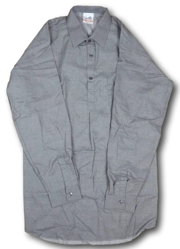Grey Brushed Cotton Vintage Shirt From New Zealand 16.5" Collar. 'Miltan' Brand - Image 2