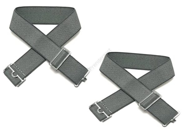 Traditional Grey School Sock Garters - Image 2