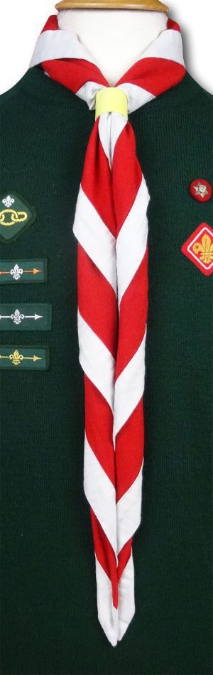 Cub & Scout Necker In Red With White Border