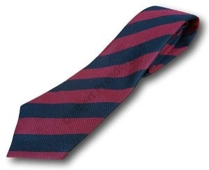 Maroon & Navy Broad Stripe School Tie